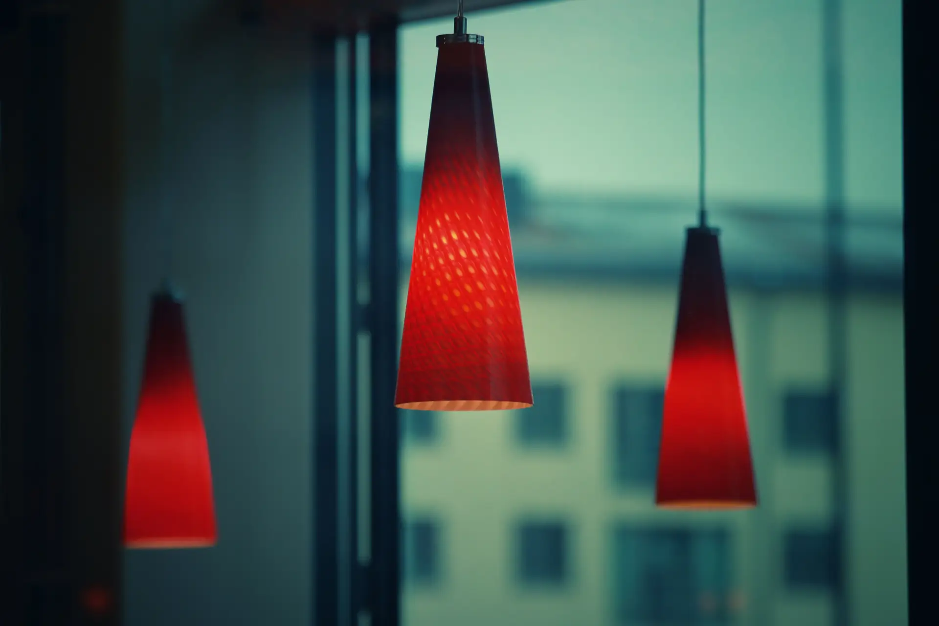 Decorative red lights